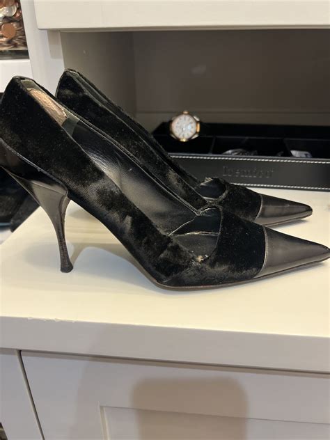 when did velvet prada heels first come out|vintage prada shoes.